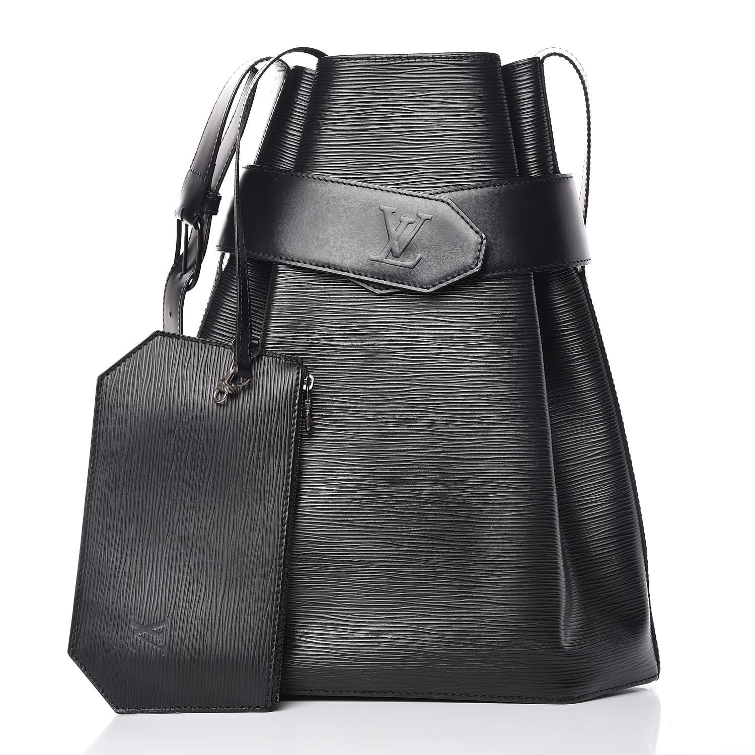 Louis Vuitton Epi Sac D'Epaule Black 3 of 9