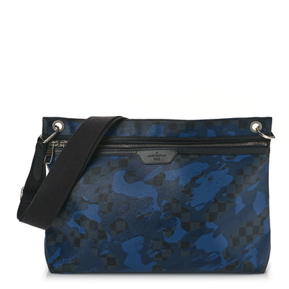 Louis Vuitton Damier Cobalt Camouflage Hunter Messenger Blue 1 of 8