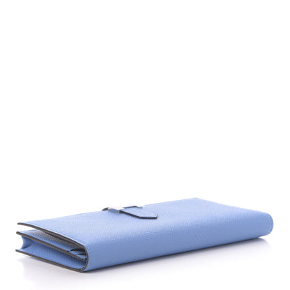 Hermes Epsom Bearn Gusset Wallet Bleu Paradis 4 of 10