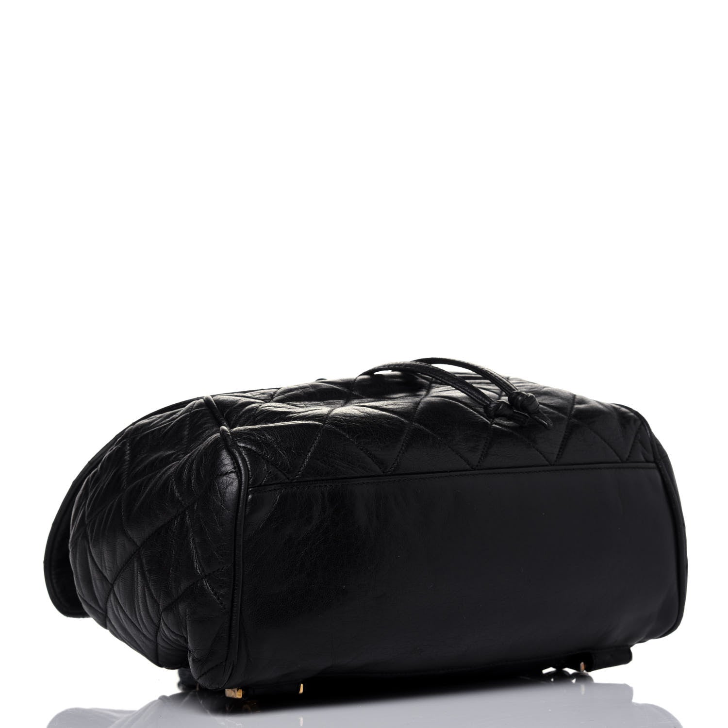 Chanel Crumpled Calfskin Quilted Backpack Black 3 of 17