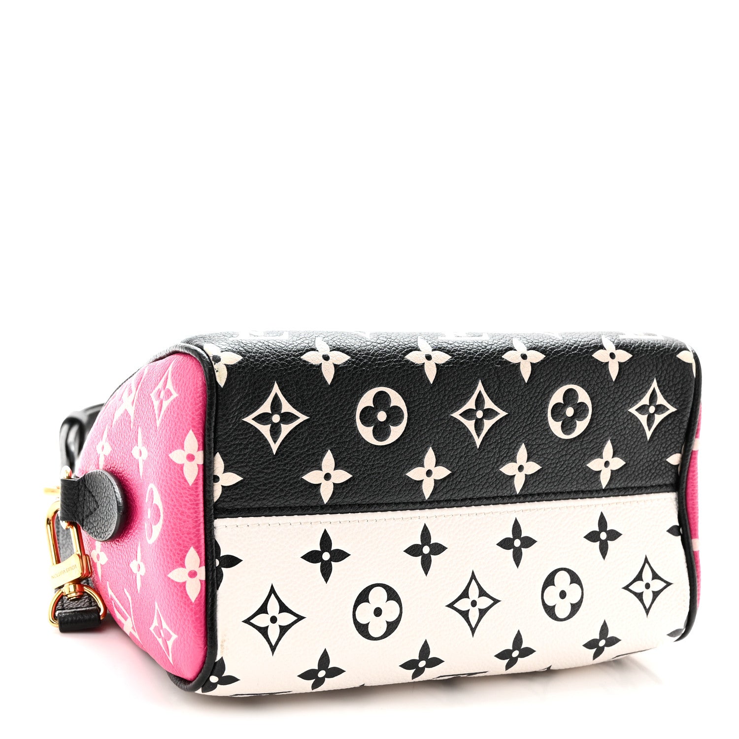 Louis Vuitton Empreinte Monogram Spring in the City Speedy Bandouliere 20 Black White Pink 4 of 9