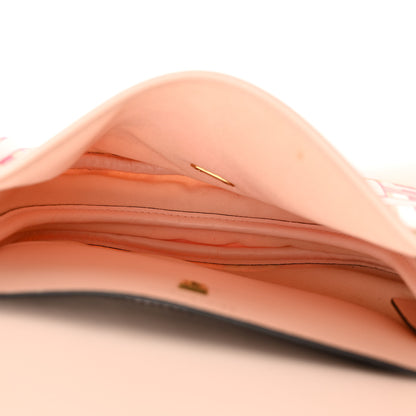 Salvatore Ferragamo SALVATORE FERRAGAMO Nylon Calfskin Vimini Travel Crossbody Bag Pink Lemonade 5 of 10