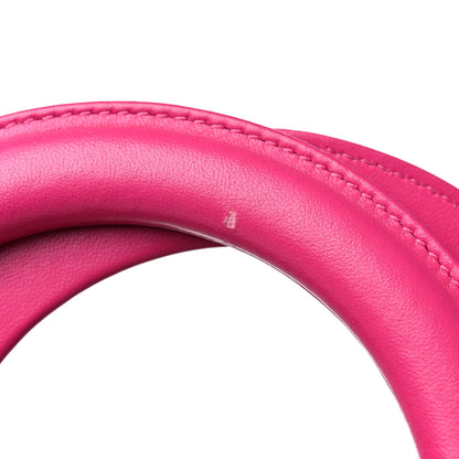 Christian Dior Lambskin Cannage Large Bi-Color Lady Dior Orange Fuchsia 16 of 17