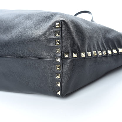 Valentino Garavani Vitello Rockstud Crossbody Tote Black 11 of 15