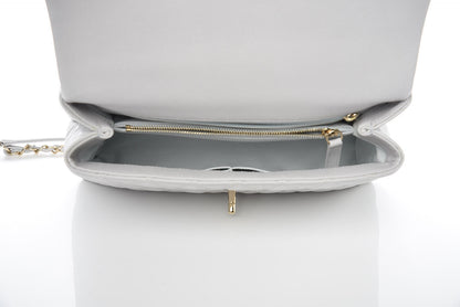Chanel Caviar Quilted Small Coco Handle Flap Light Grey 6 of 12
