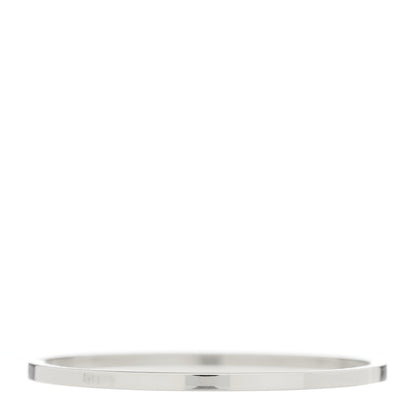 Tiffany Sterling Silver Logo Bangle Bracelet 1 of 4