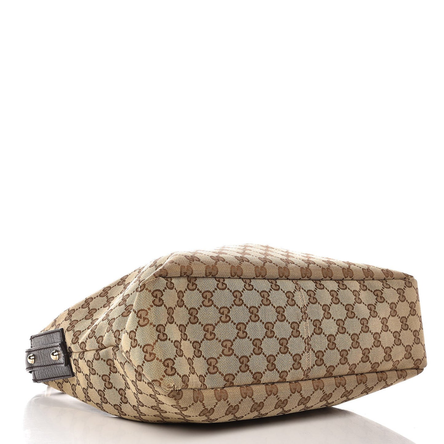 Monogram Medium Horsebit Chain Hobo Dark Brown