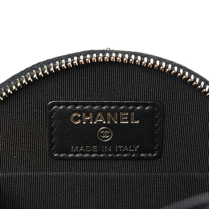 Chanel Caviar Quilted Round Handle With Care Vanity With Chain Black 7 of 10