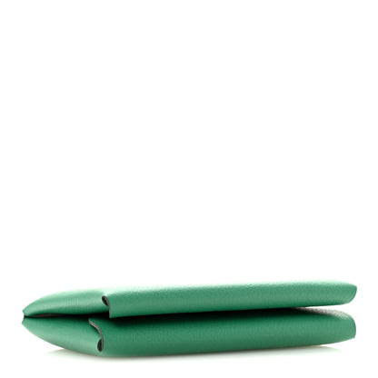 Hermes Evercolor Calvi Duo Card Case Vert Vertigo 4 of 8