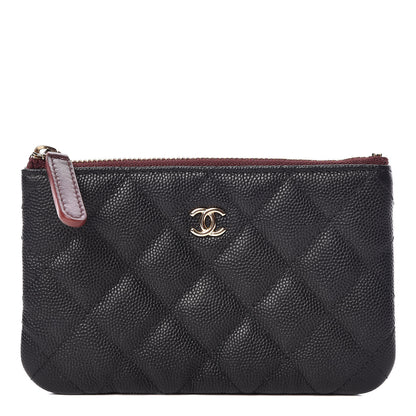 Chanel Caviar Quilted Small Cosmetic Case Black 1 of 10