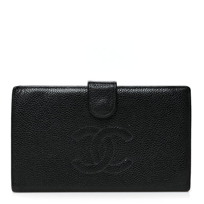 Chanel Caviar Timeless CC French Wallet Black 1 of 13