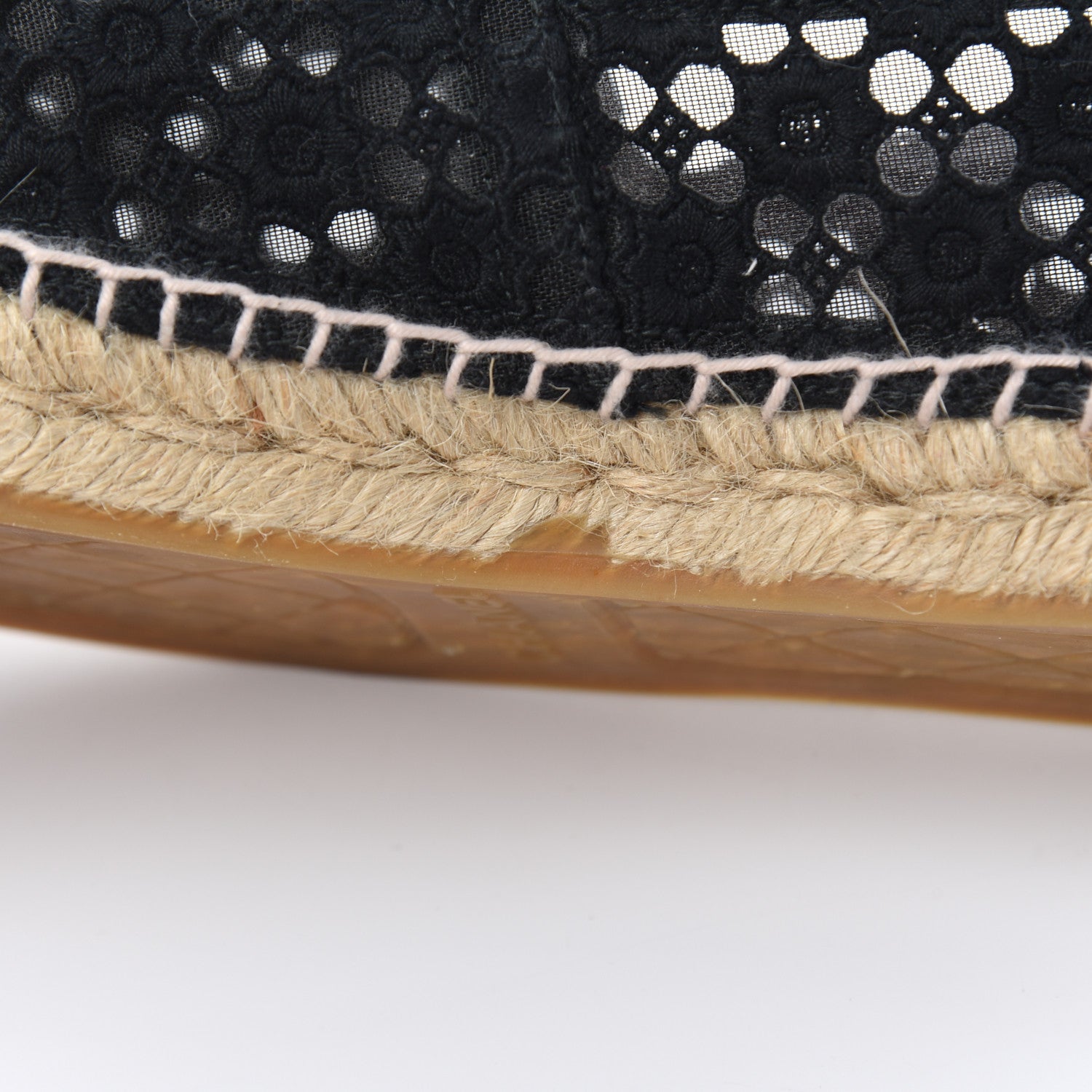 Chanel Lace Patent CC Espadrilles 38 Black 11 of 21