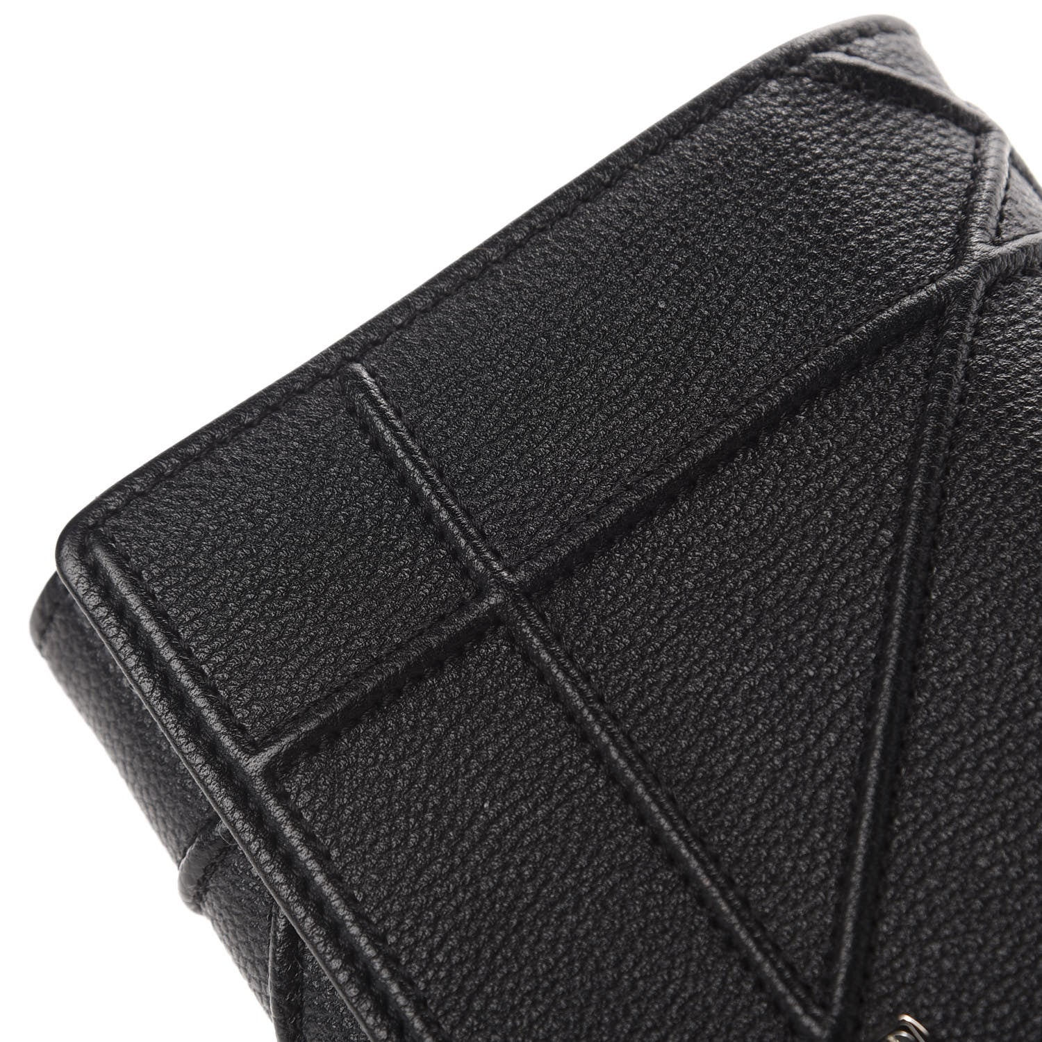 Christian Dior Grained Calfskin Diorama Croisiere Chain Wallet Black 7 of 12