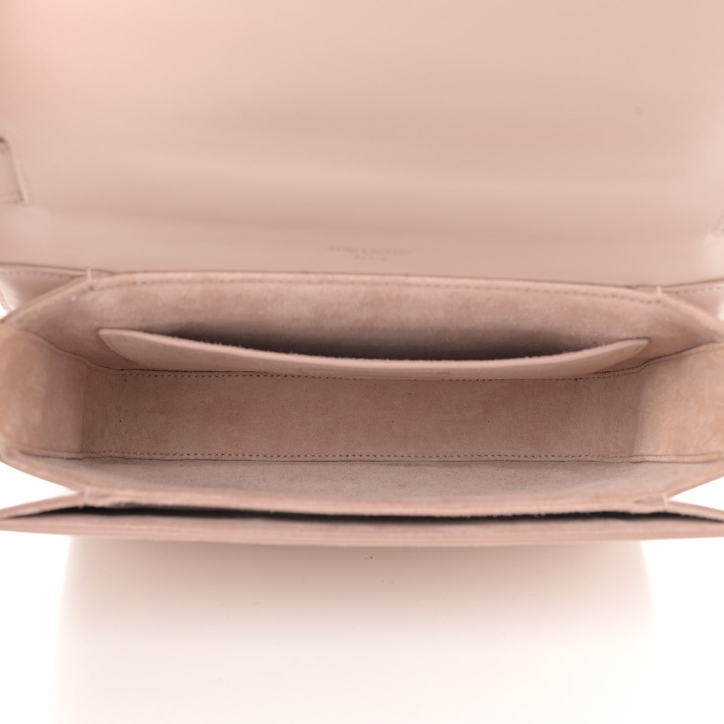 Smooth Calfskin Suede Medium Bellechasse Bag Marble Pink