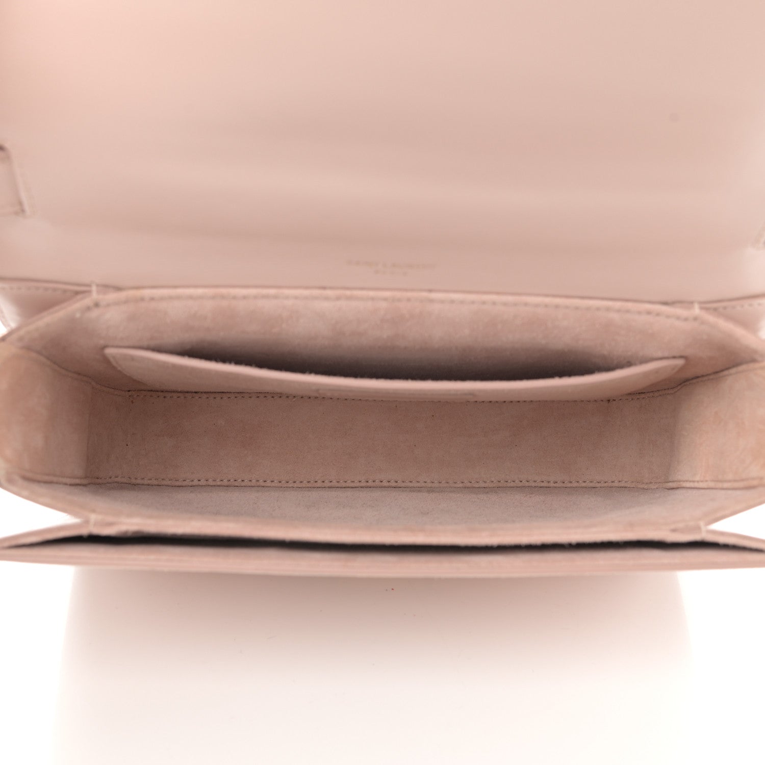 Saint Laurent Smooth Calfskin Suede Medium Bellechasse Bag Marble Pink 5 of 13