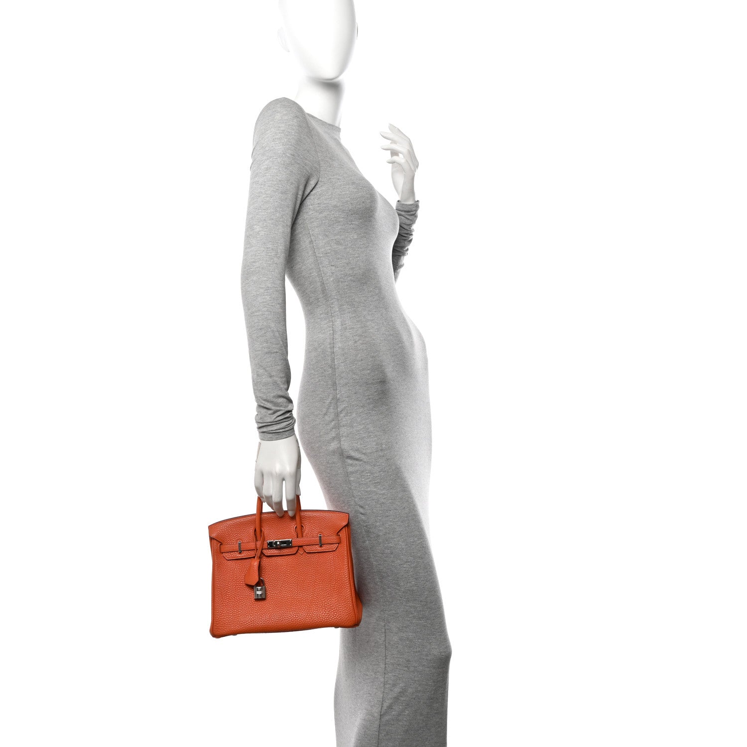 Hermes Togo Birkin 25 Orange 2 of 15