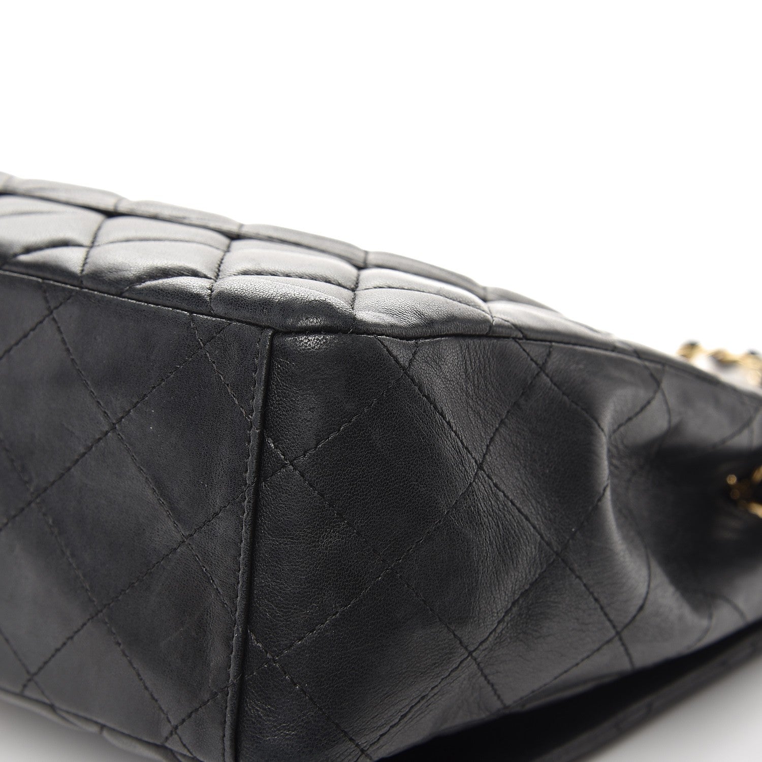 Chanel Lambskin Quilted Maxi Single Flap Black 14 of 14