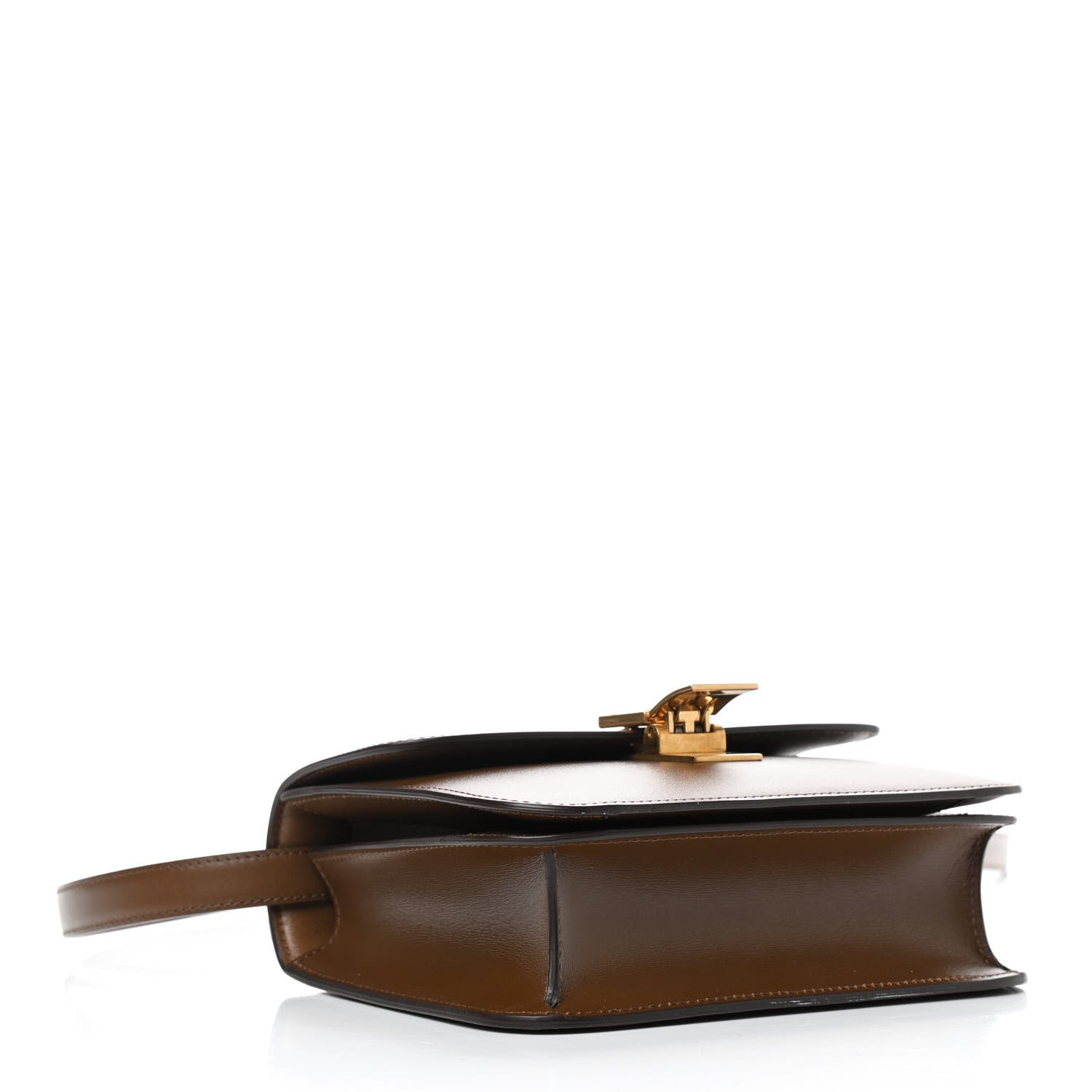 Celine Box Calfskin Teen Classic Box Flap Bag Camel 4 of 9