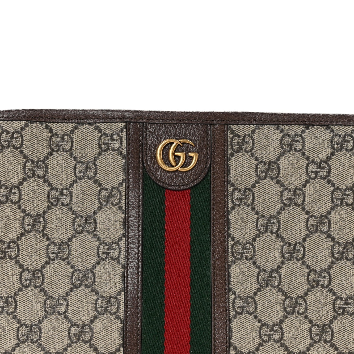 Gucci GG Supreme Monogram Web Ophidia GG Toiletry Case Beige New Acero 8 of 10