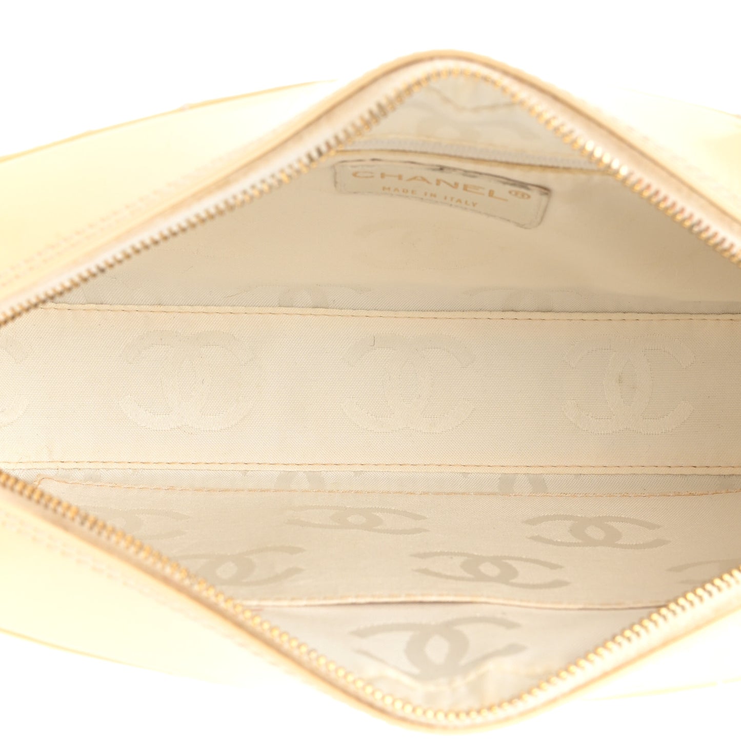 Patent Chocolate Bar Camera Bag White