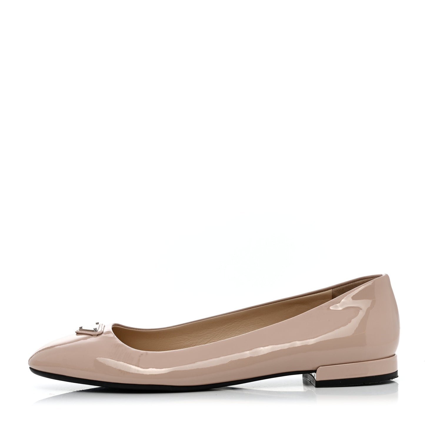Patent Triangle Ballerina Flats 37.5 Cipria