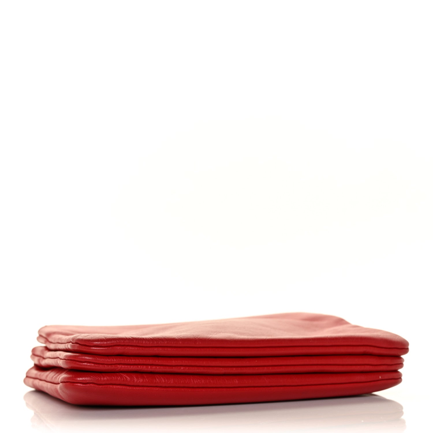 Celine Lambskin Small Trio Crossbody Bag Red 4 of 8