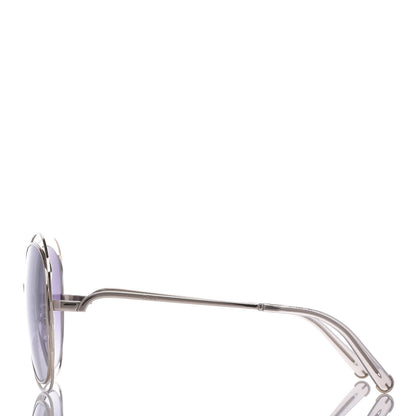 Chloe Oversize Round Carlina Sunglasses CE119S Gold Grey Metallic 2 of 7