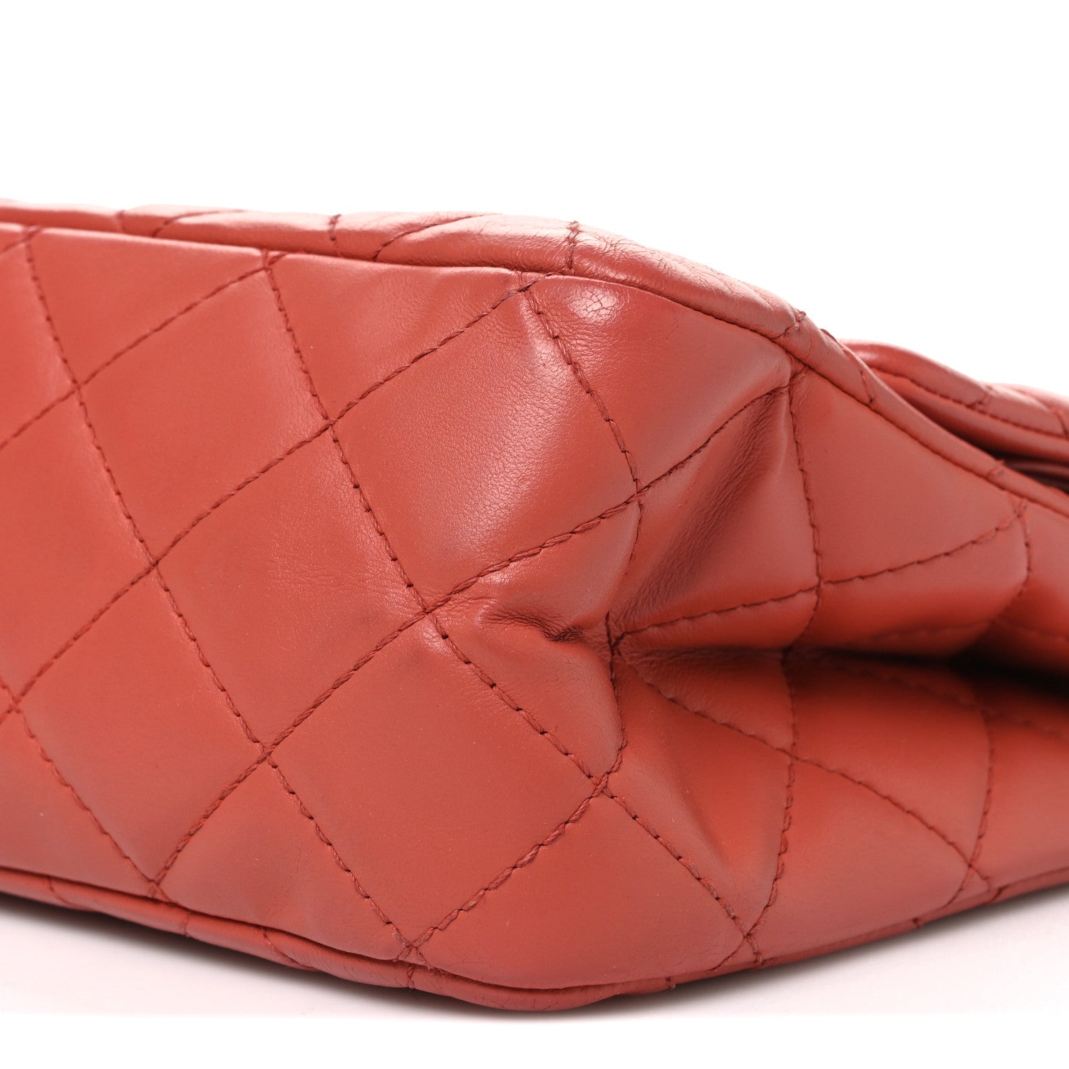 Chanel Aged Calfskin Quilted 2.55 Reissue 227 Flap Orange 9 of 9