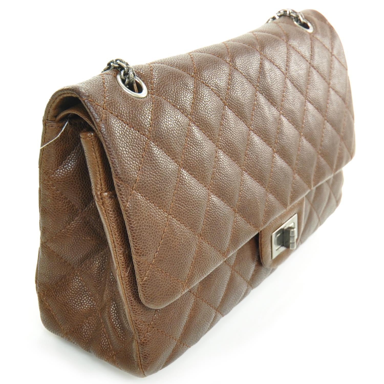 Chanel Washed Caviar 2.55 Reissue 227 Flap Brown 4 of 11