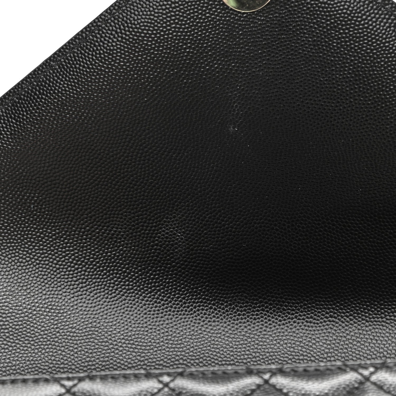 Saint Laurent Grain De Poudre Textured Mixed Matelasse Large Triquilt Monogram Satchel Black 12 of 12