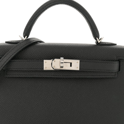 Hermes Epsom Mini Kelly Sellier 20 Black 8 of 11