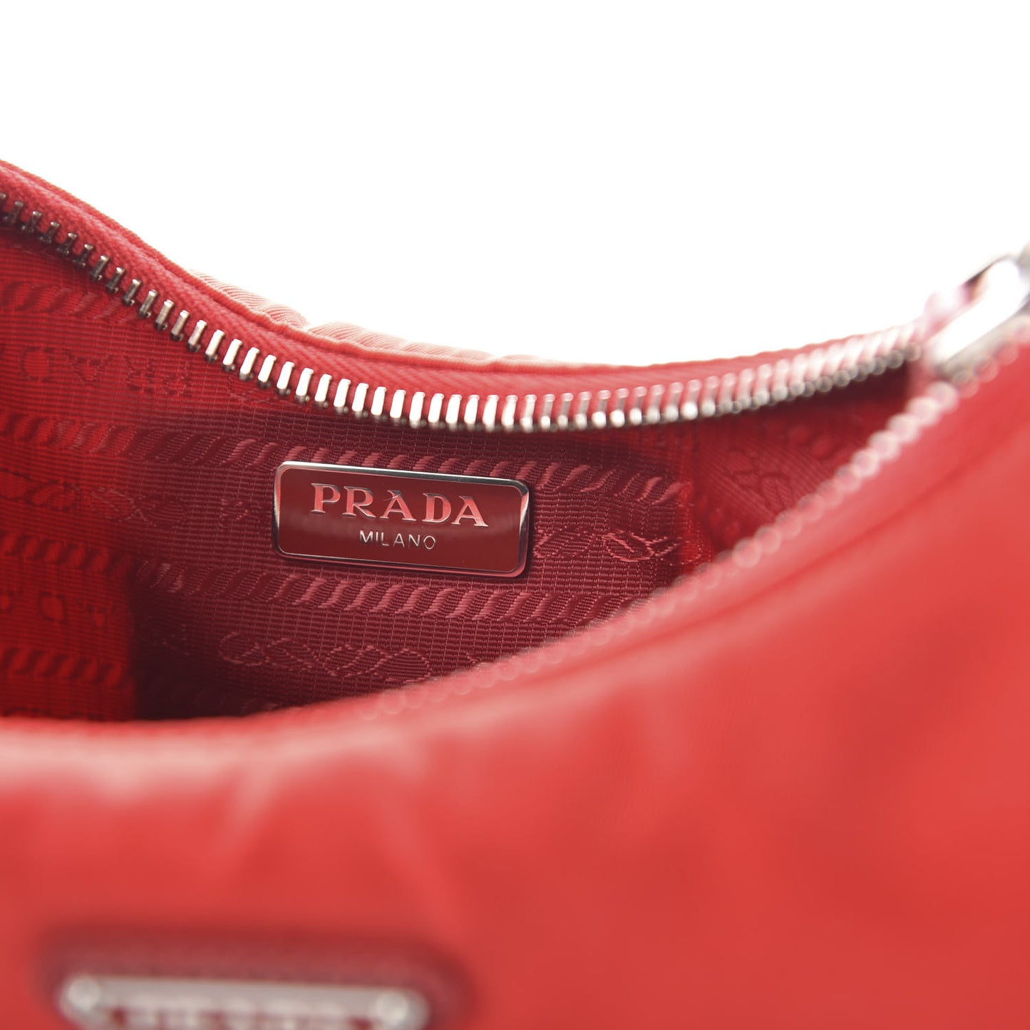 Re-Nylon Saffiano Mini Re-Edition 2005 Bag Rosso