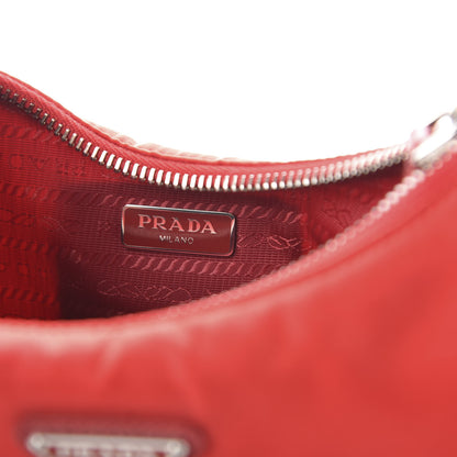 Prada Re-Nylon Saffiano Mini Re-Edition 2005 Bag Rosso 8 of 9