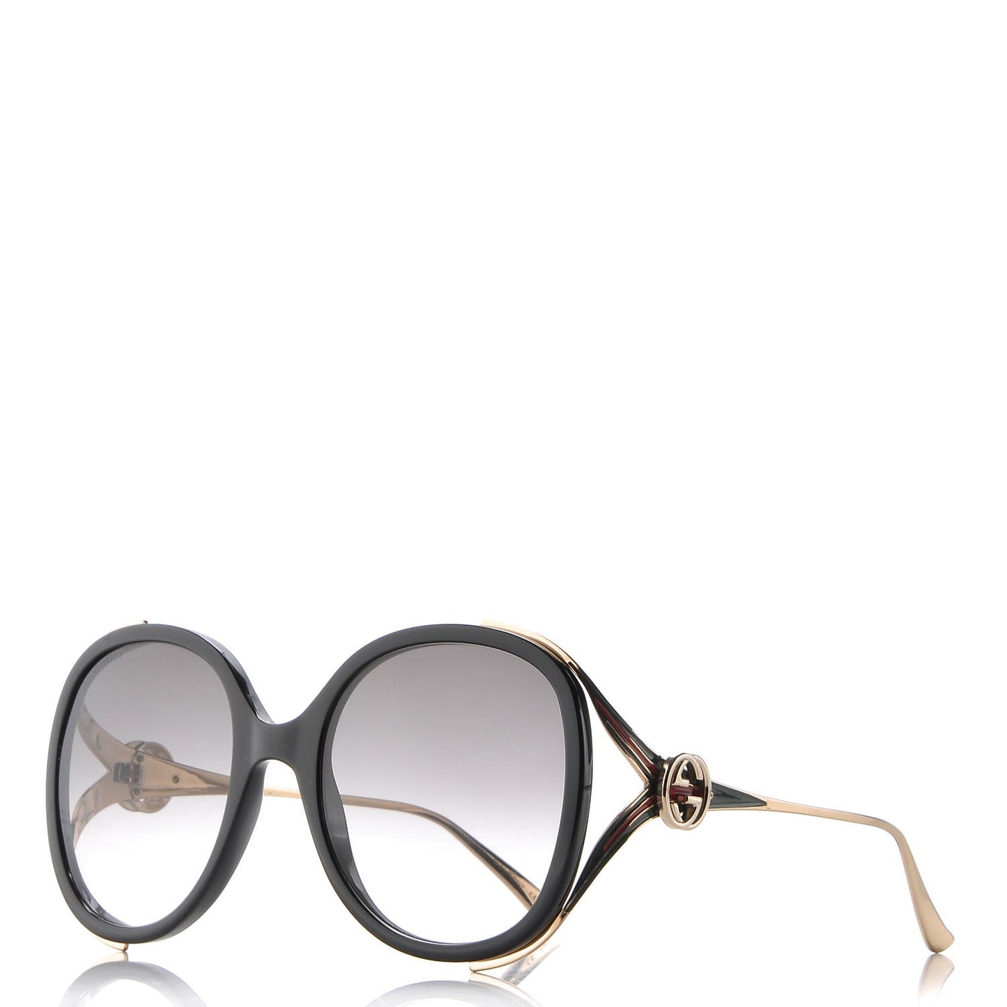 Round Frame Injected GG0226S Sunglasses Black