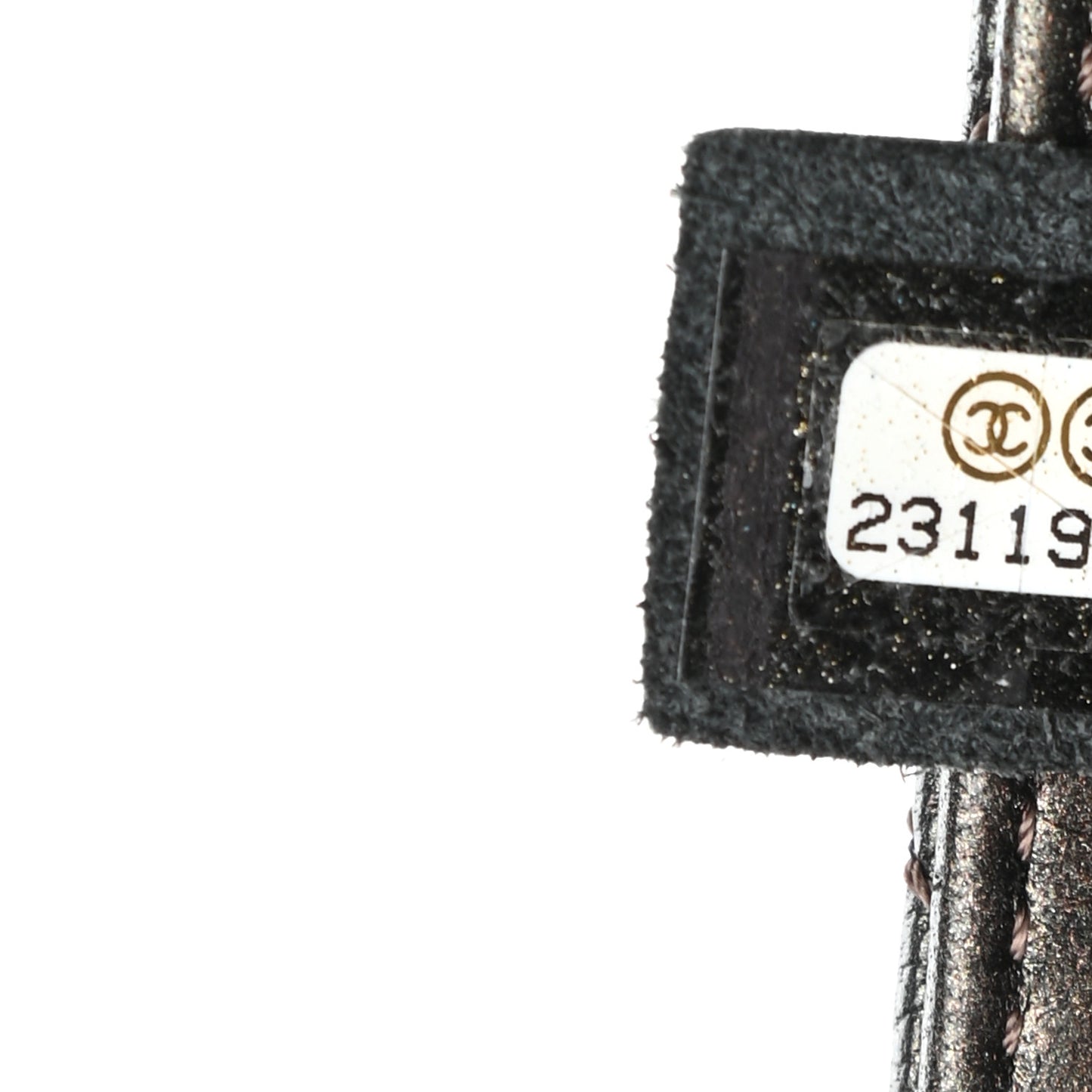 Metallic Goatskin Quilted Medium Rock In Rome Flap Charcoal