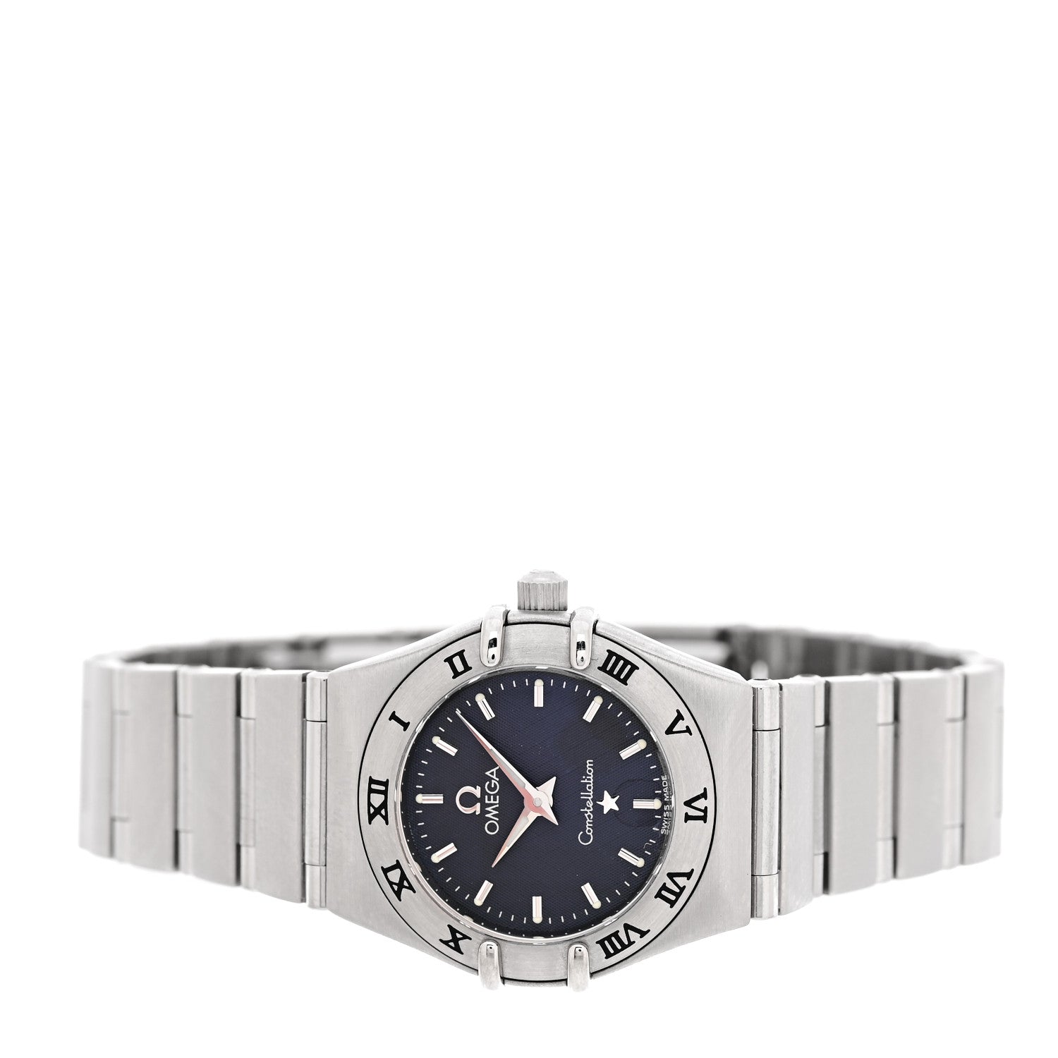 Omega Stainless Steel 22mm Constellation Quartz Watch Blue 1562.40 2 of 4