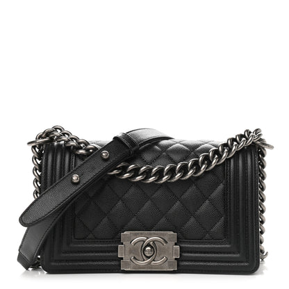 Chanel Caviar Quilted Small Boy Flap Black 1 of 9
