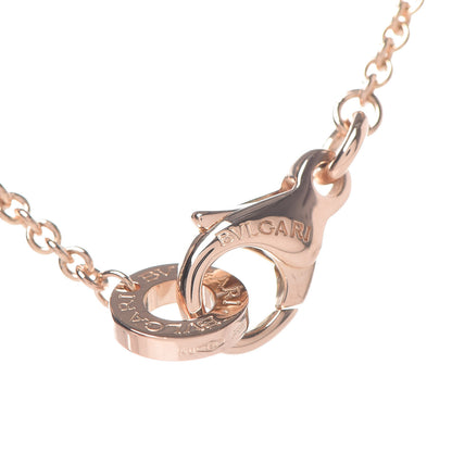 Bulgari 18K Rose Gold Diamond White Ceramic B.Zero1 Necklace 5 of 5