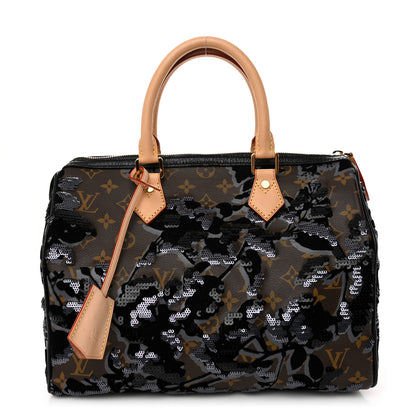 Louis Vuitton Monogram Fleur De Jais Sequins Speedy 30 1 of 10