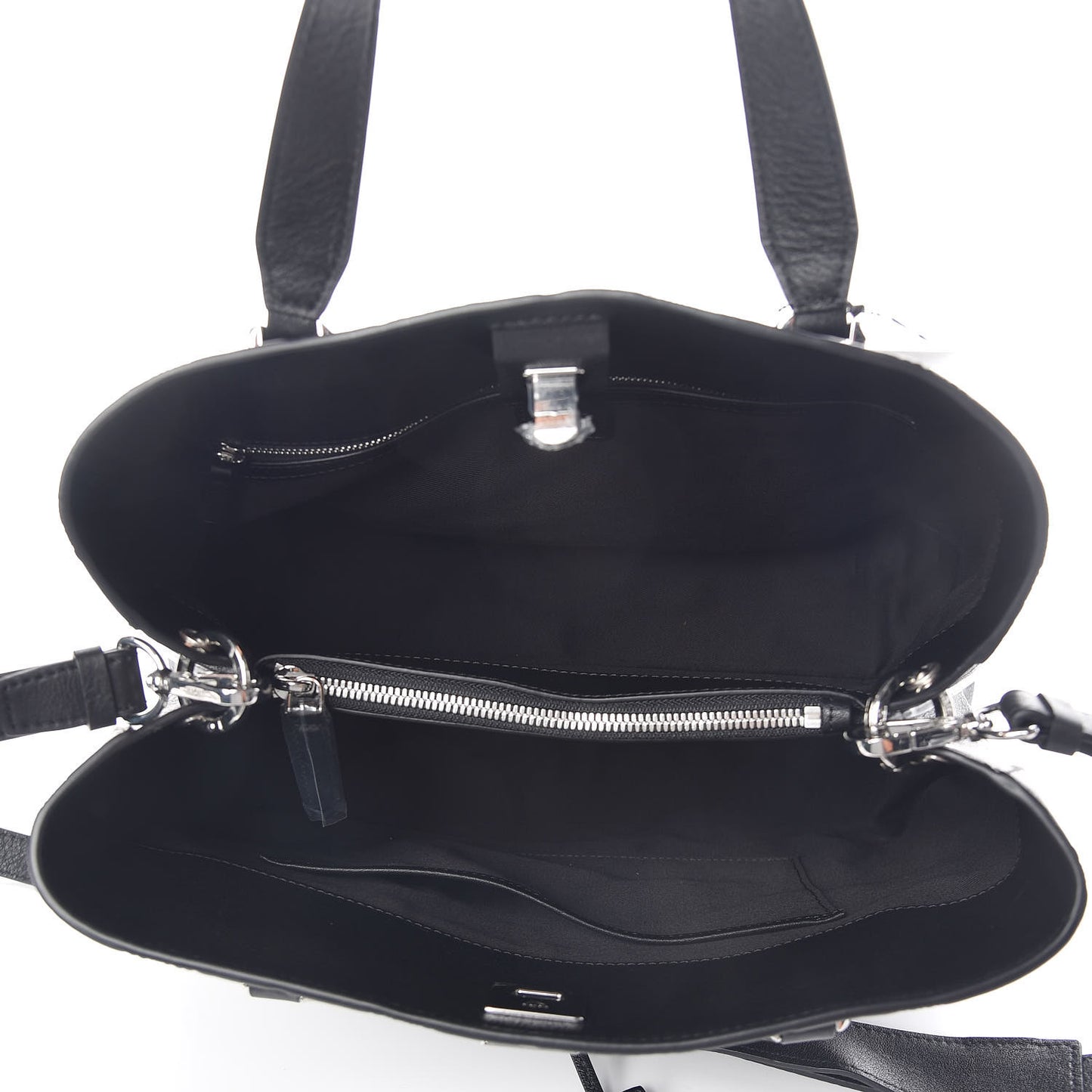 Calfskin Ottomar Monogram Large Essential Tote Black