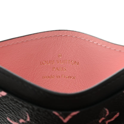 Louis Vuitton Monogram Fall for You LV Side-Up Card Holder Black 6 of 7