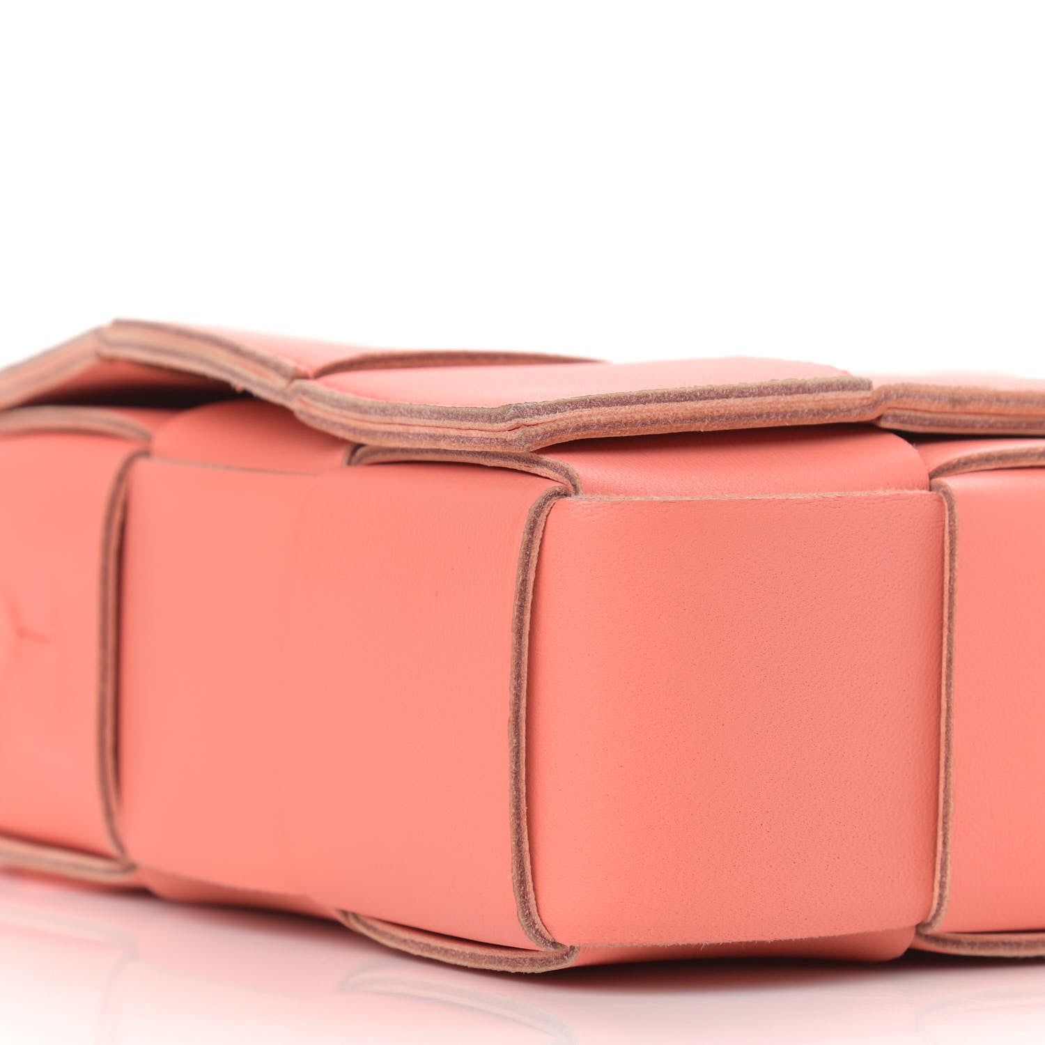 Bottega Veneta Nappa Maxi Intreccio Cassette Bag Peach 8 of 12