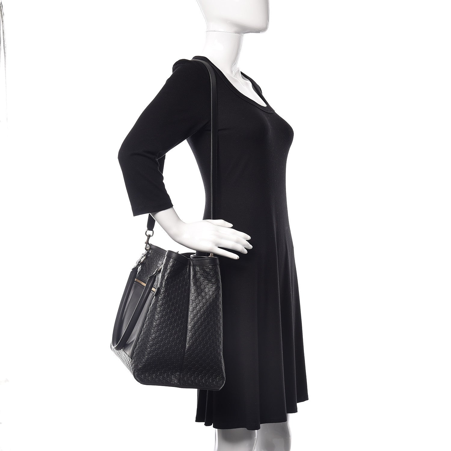 Gucci Soft Microguccissima Large Tote Black 3 of 12