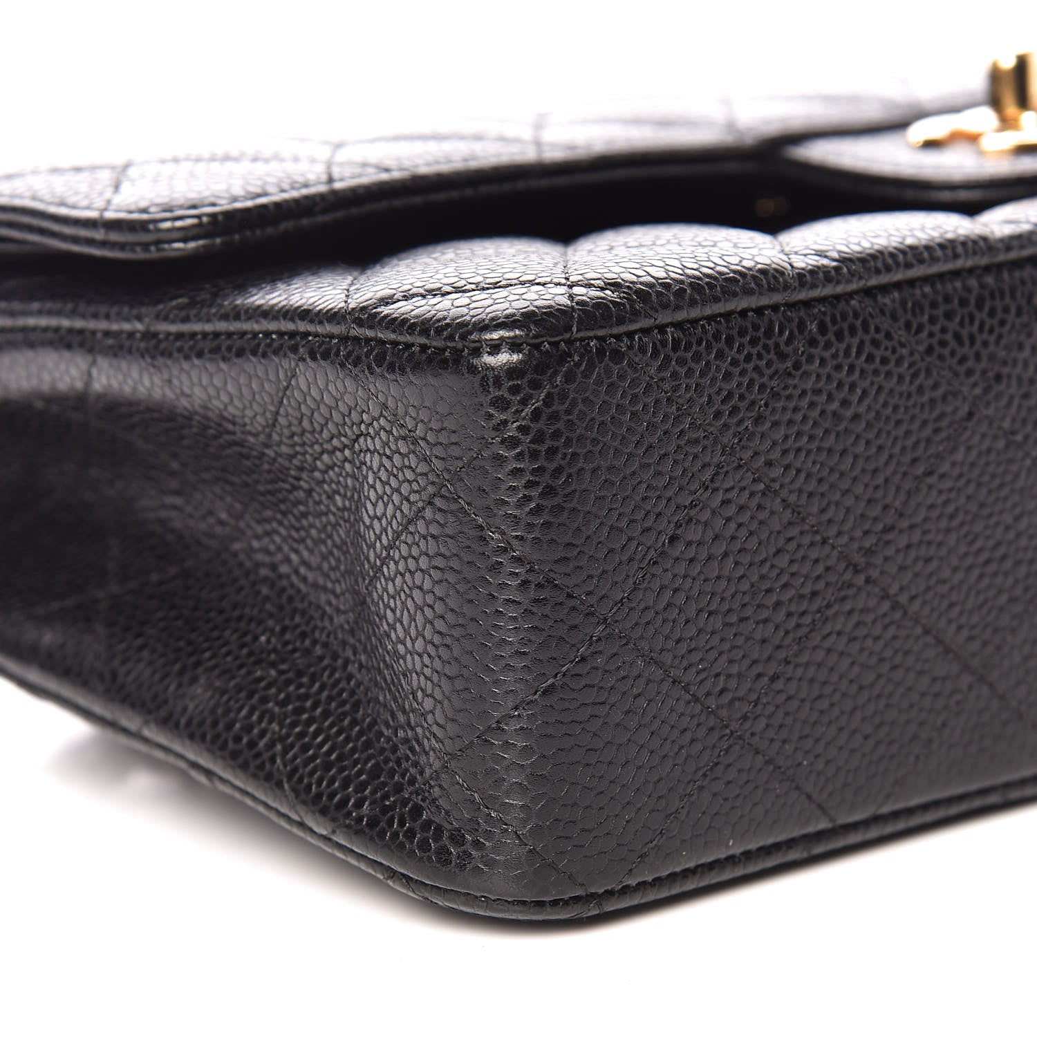 Chanel Caviar Quilted Medium Double Flap Black 8 of 10
