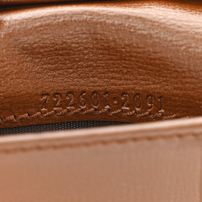 Gucci GG Supreme Monogram Azalea Calfskin Retro Interlocking G Card Case Beige Ebony Brown Sugar 8 of 11
