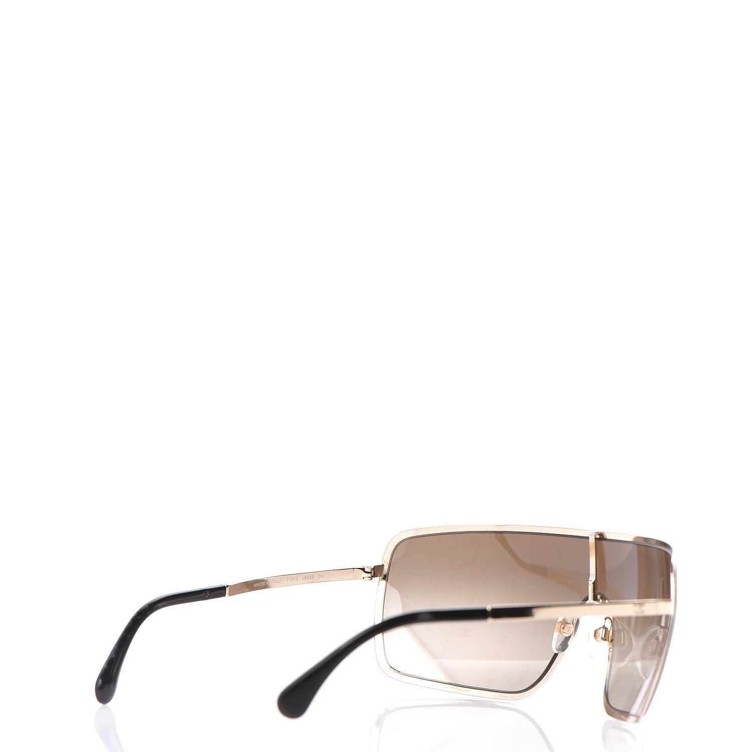 Chanel Shield Runway Sunglasses 71213 Gold 4 of 6