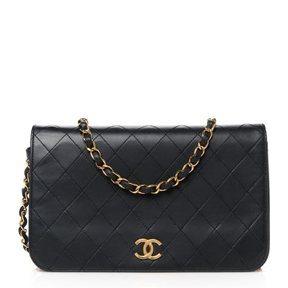 Chanel Lambskin Quilted Small Single Flap Black 1 of 11