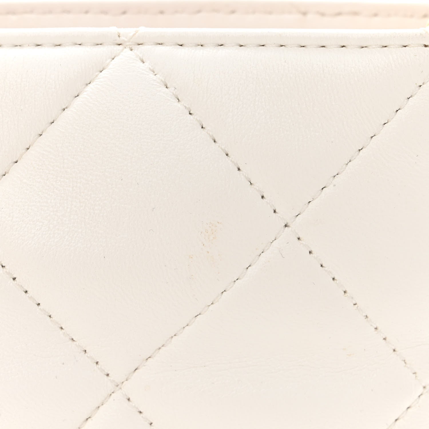 Chanel Lambskin Plexiglass Quilted Coco Love Bucket Bag White 11 of 11