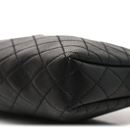 Saint Laurent Lambskin Quilted Gaby Zipped Pouch Black 9 of 10