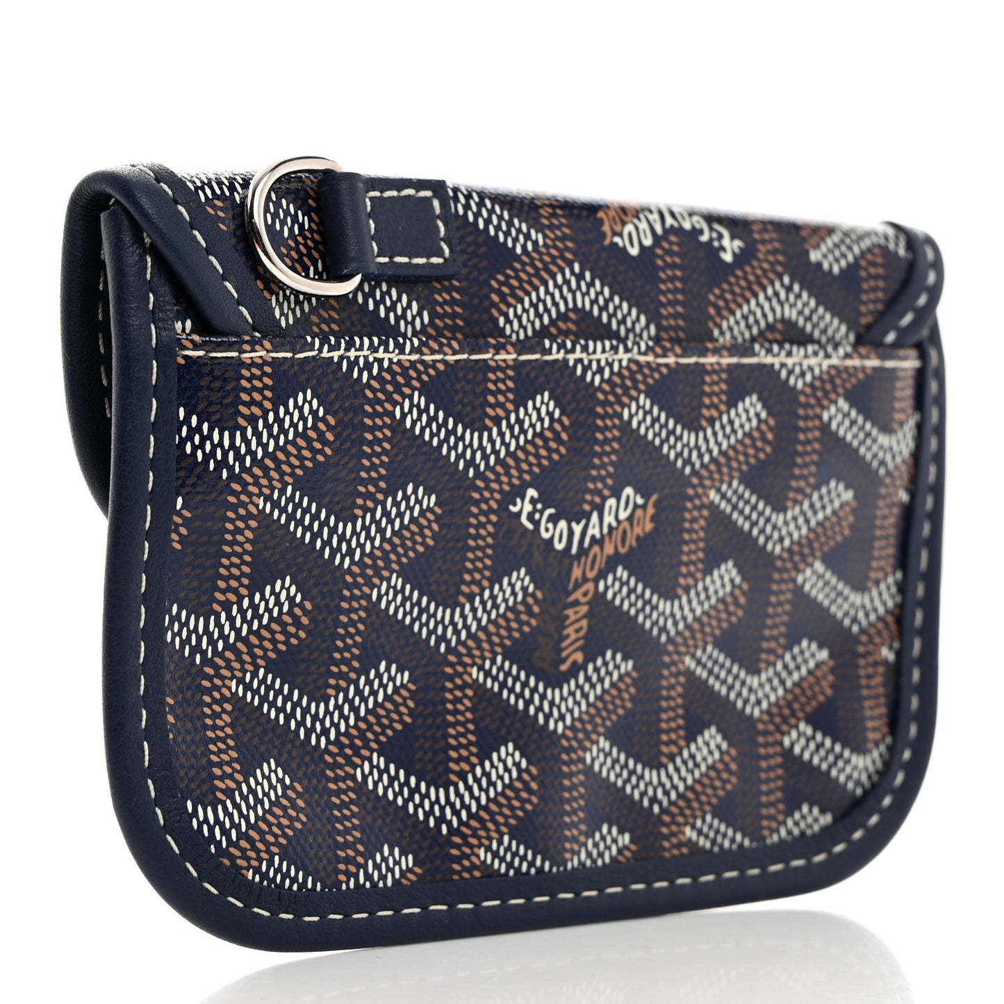 Goyardine Mini Anjou Pouch Navy